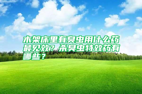 木架床里有臭蟲用什么藥最見效？殺臭蟲特效藥有哪些？