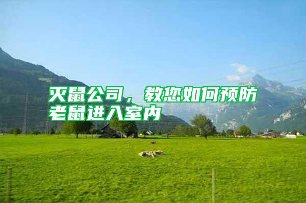 滅鼠公司，教您如何預(yù)防老鼠進(jìn)入室內(nèi)