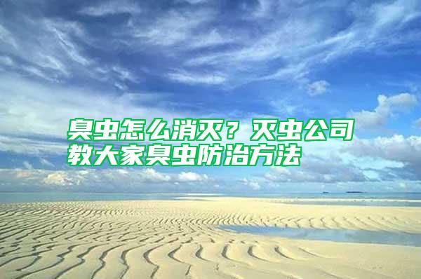 臭蟲(chóng)怎么消滅？滅蟲(chóng)公司教大家臭蟲(chóng)防治方法
