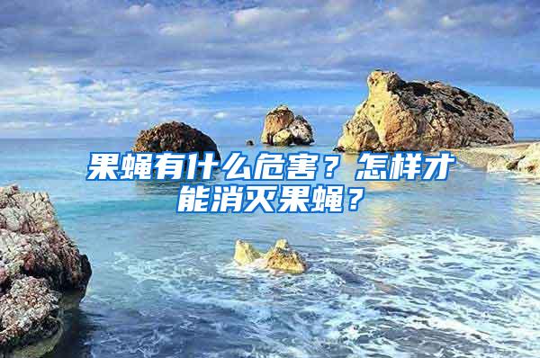 果蠅有什么危害？怎樣才能消滅果蠅？