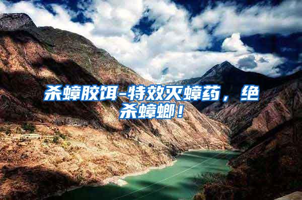 殺蟑膠餌-特效滅蟑藥，絕殺蟑螂！