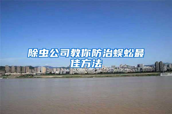 除蟲公司教你防治蜈蚣最佳方法