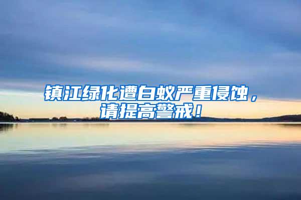 鎮(zhèn)江綠化遭白蟻嚴重侵蝕，請?zhí)岣呔洌?/></p>
             <p style=