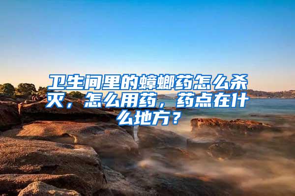 衛(wèi)生間里的蟑螂藥怎么殺滅，怎么用藥，藥點(diǎn)在什么地方？