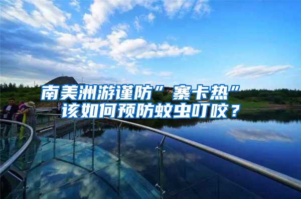 南美洲游謹防”寨卡熱” 該如何預(yù)防蚊蟲叮咬?