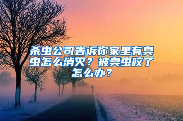 殺蟲公司告訴你家里有臭蟲怎么消滅？被臭蟲咬了怎么辦？