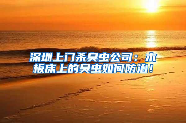 深圳上門殺臭蟲公司：木板床上的臭蟲如何防治！