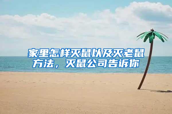 家里怎樣滅鼠以及滅老鼠方法,滅鼠公司告訴你