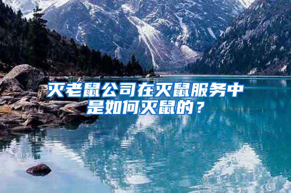 滅老鼠公司在滅鼠服務(wù)中是如何滅鼠的？