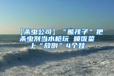 【殺蟲公司】“熊孩子”把殺蟲劑當(dāng)水槍玩 噴飯菜上“放倒”4個娃